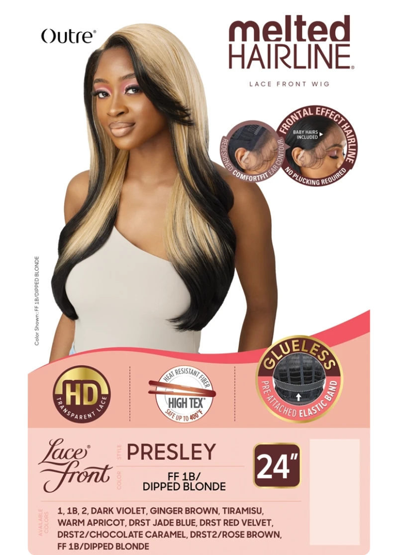 Outre Melted Hairline Glueless HD Lace Front Wig PRESLEY