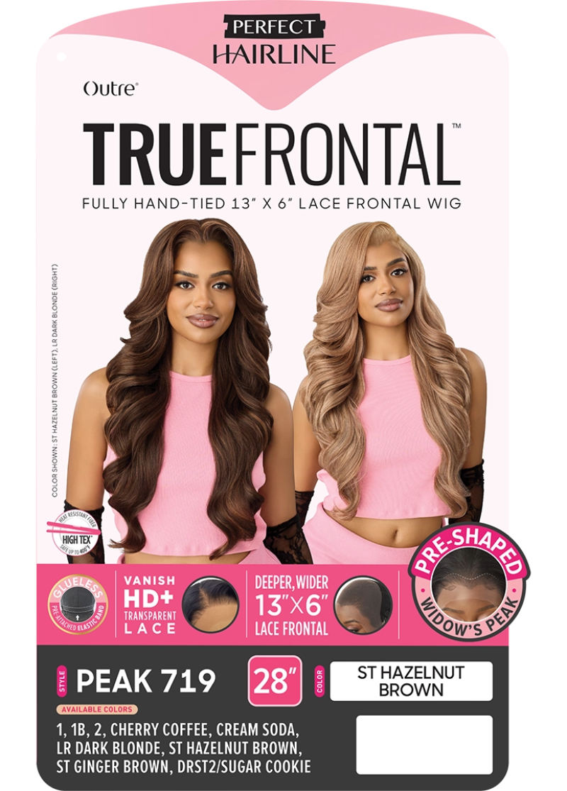 Outre True Frontal Perfect Hairline Glueless 13x6 HD Pre-Shaped Lace Frontal Wig PEAK 719