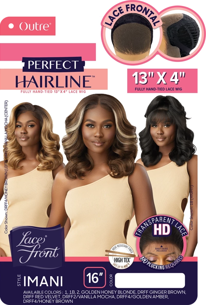 Outre Perfect Hairline Synthetic Hair 13X4 HD Lace Front Wig IMANI