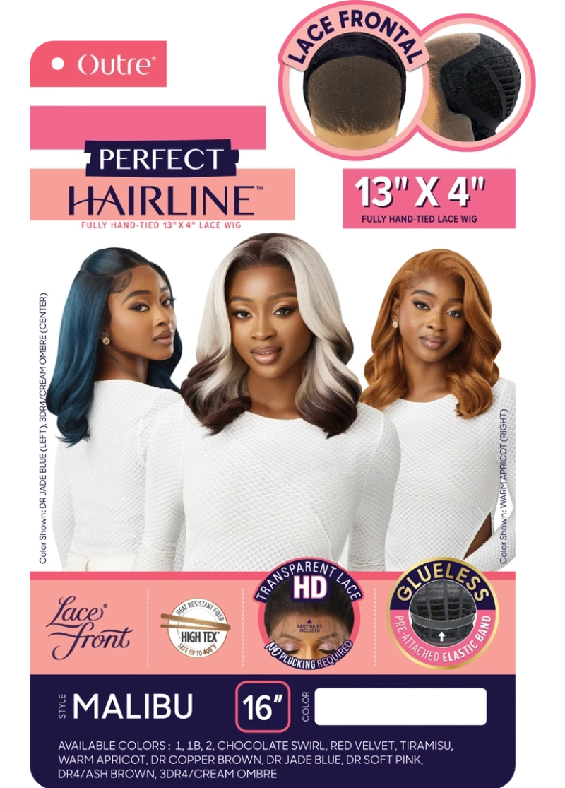 Outre Perfect Hairline Glueless Hand-Tied 13x4 HD Lace Front Wig MALIBU