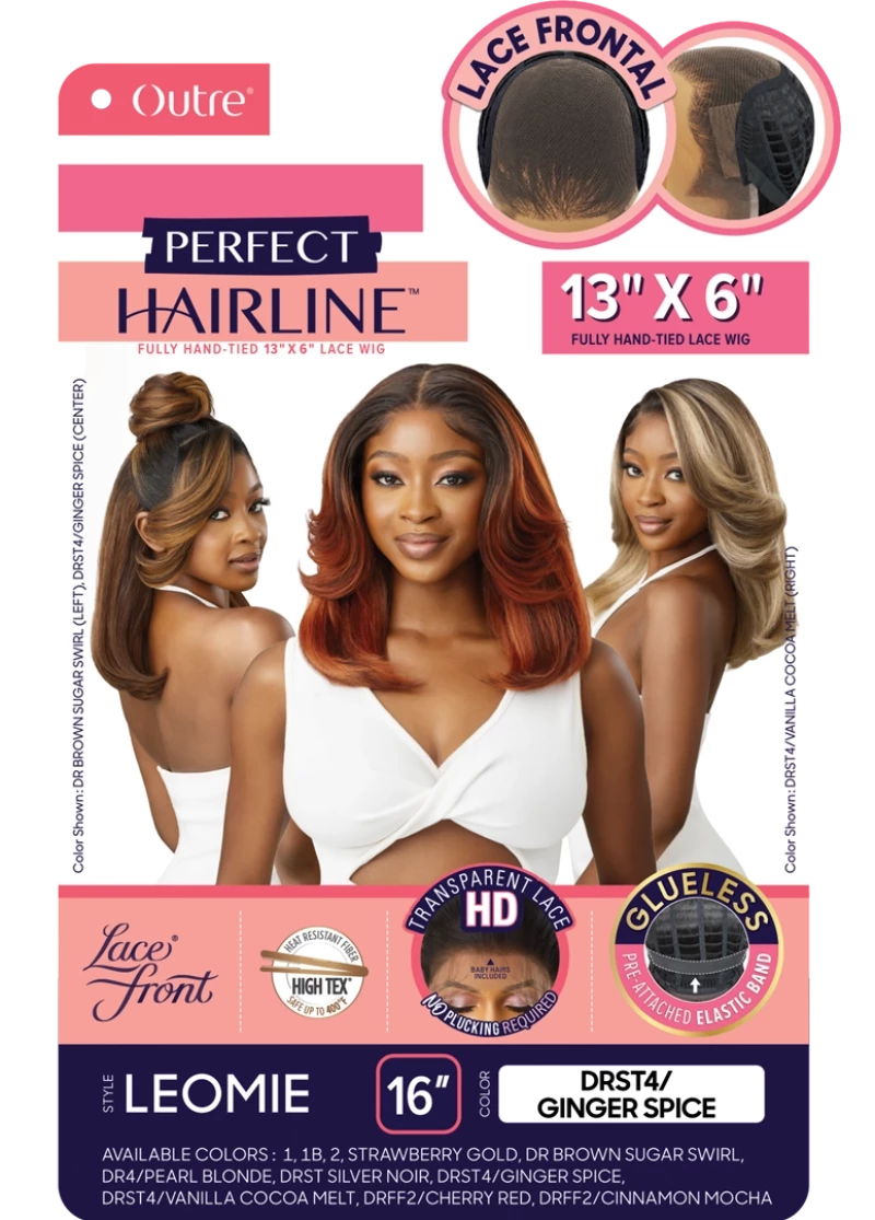 Outre Perfect Hairline Glueless Synthetic 13X6 Fully Hand-Tied HD Lace Front Wig LEOMIE