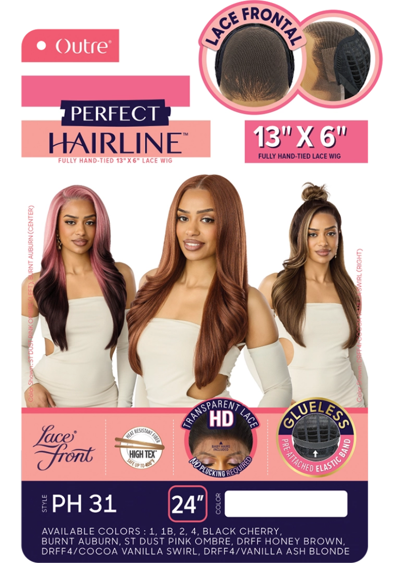 Outre Perfect Hairline Glueless 13X6 HD Transparent Lace Frontal Wig PH 31