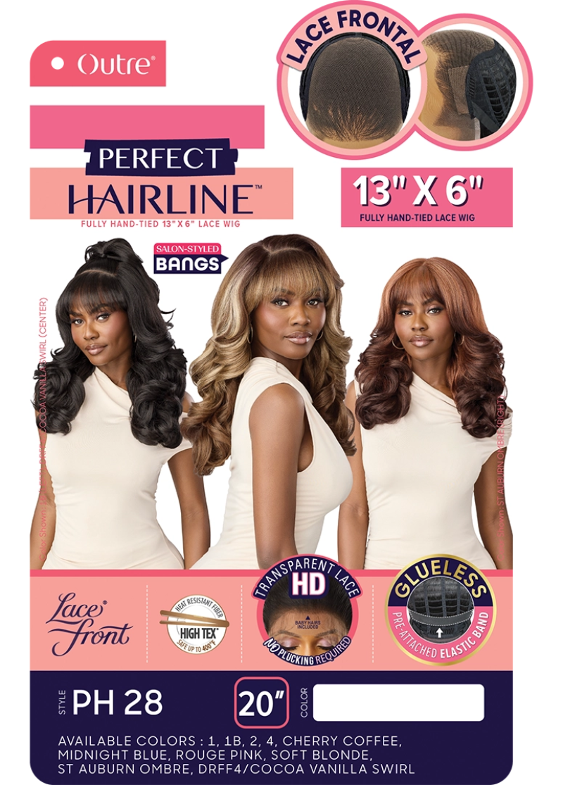 Outre Perfect Hairline Glueless 13X6" HD Transparent Lace Frontal PH 28