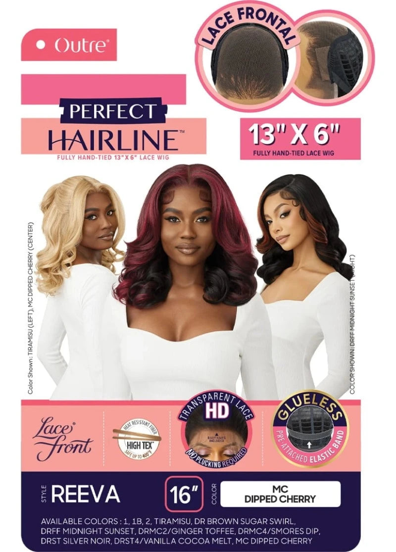 Outre Perfect Hairline Glueless 13x6 HD Lace Front Fully Hand-Tied Wig REEVA
