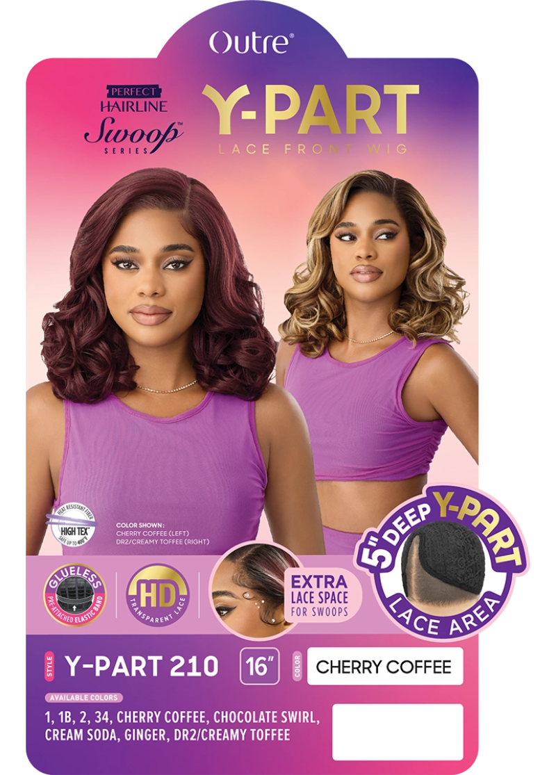 Outre Perfect Hairline Swoop Y-Part Glueless HD 5" Deep Lace Part Wig Y-PART 210