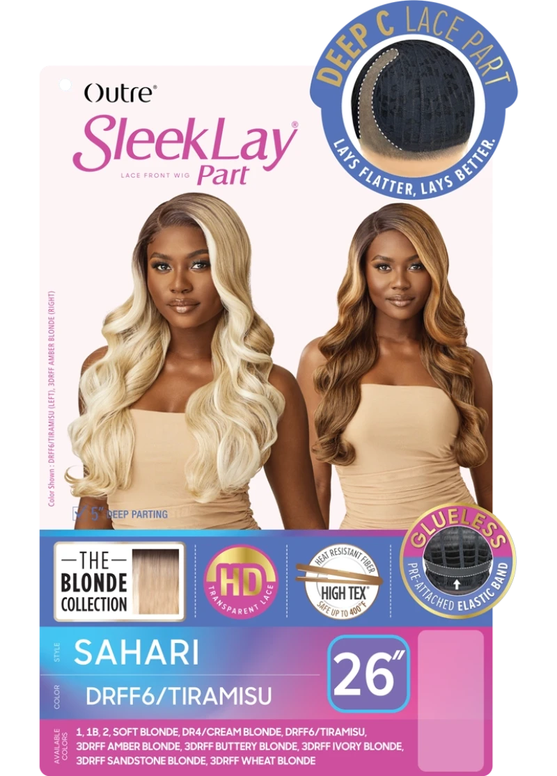 Outre Synthetic Sleek Lay Part HD Transparent Lace Front Wig Sahari