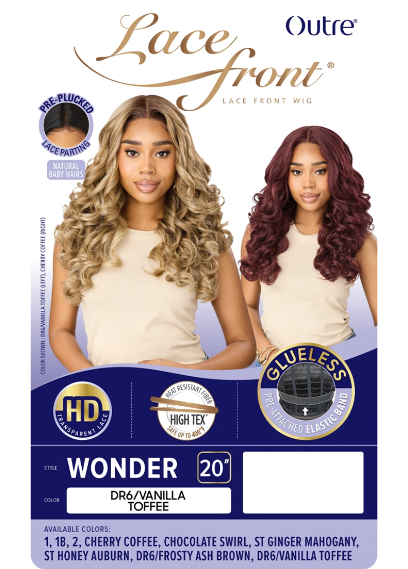 Outre LaceFront Glueless HD Transparent Lace Front Wig WONDER