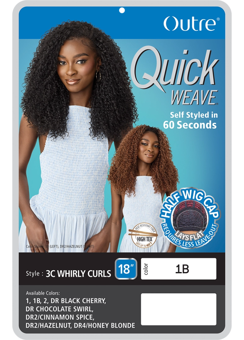 Outre Quick Weave Half Wig 3C WHIRLY CURLS