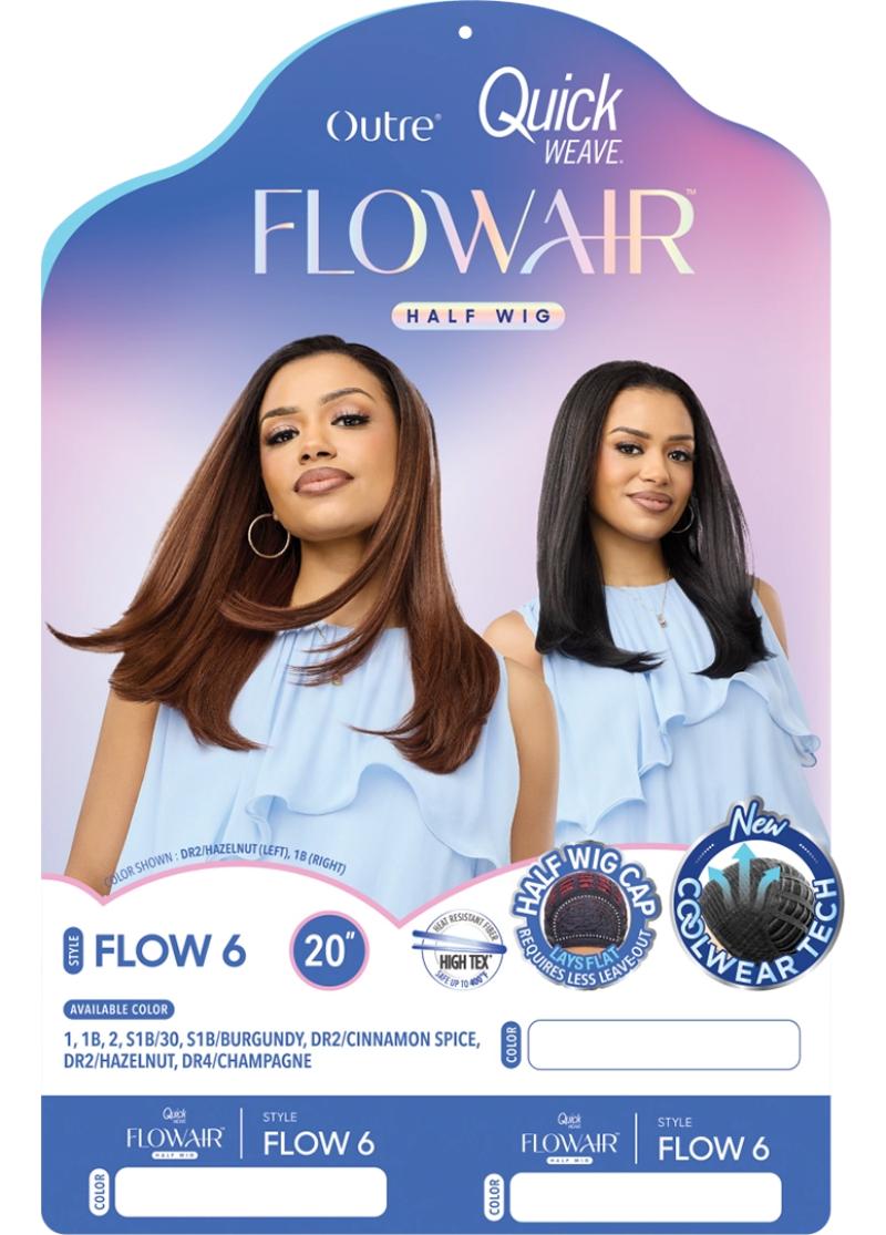 Outre Quick Weave Flow Air Half Wig FLOW 6