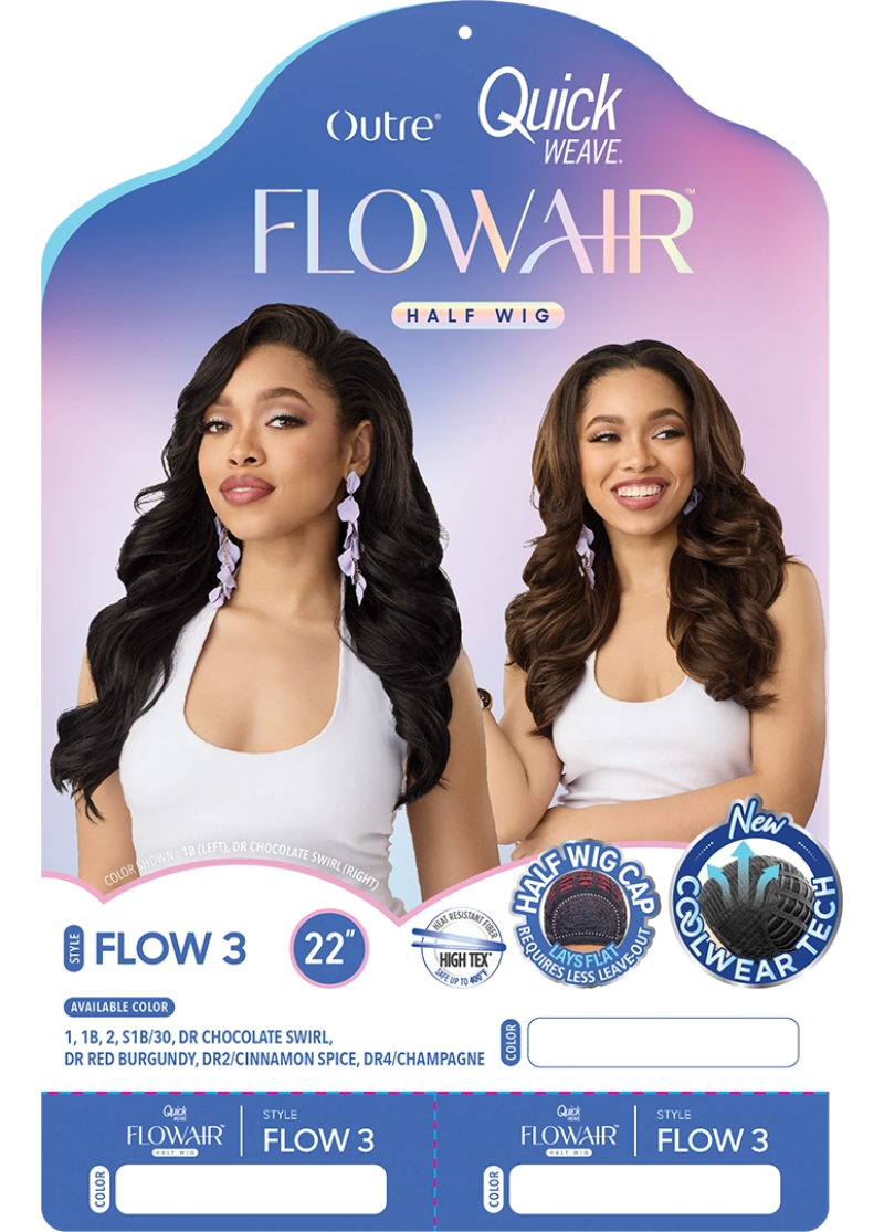 Outre Quick Weave Flow air Half Wig FLOW 3