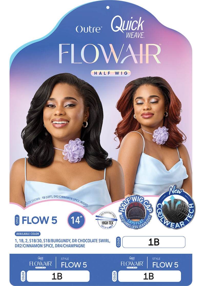 Outre Quick Weave Flow air Half Wig FLOW 5