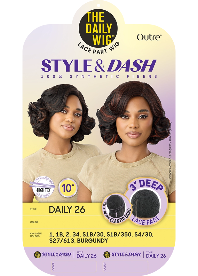 Outre The Daily Wig Style & Dash 3" Deep Lace Part Wig DAILY 26