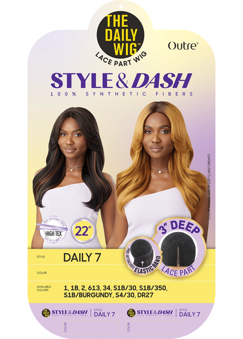 Outre The Daily Wig Style & Dash 3" Deep Lace Part Wig DAILY 7