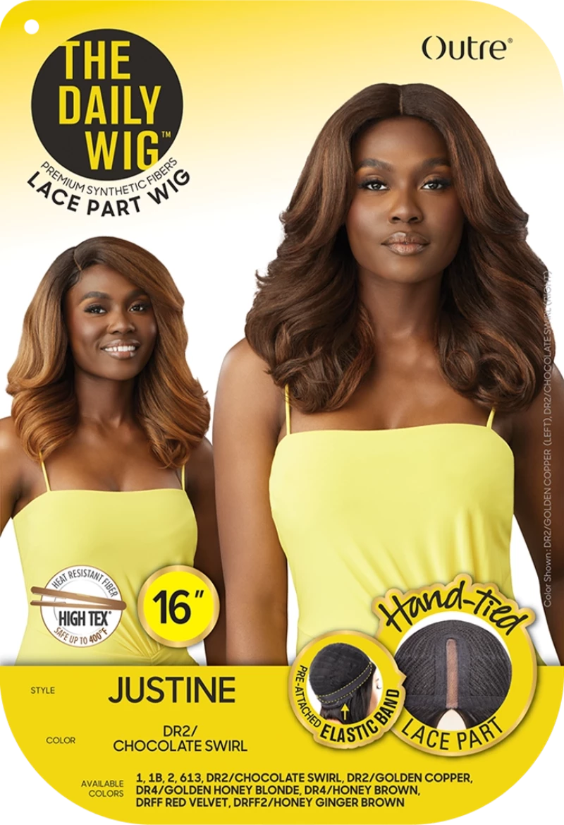 Outre The Daily Wig Synthetic Hair Lace Part Wig JUSTINE