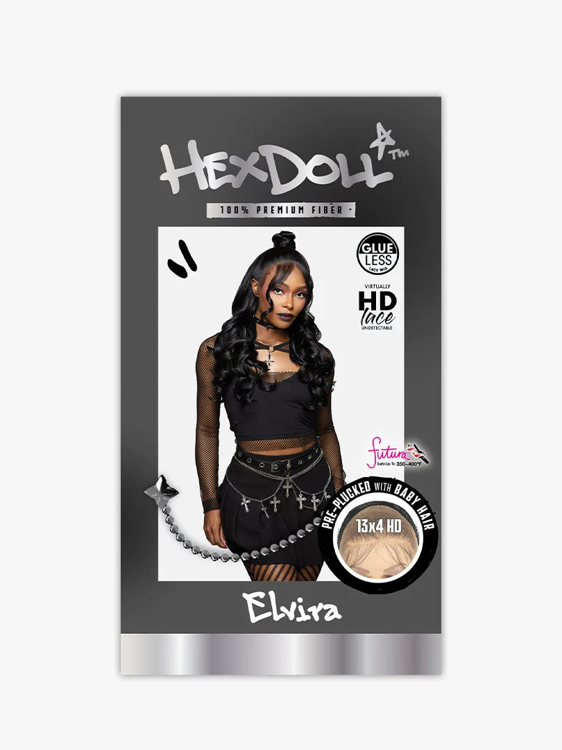 Sensationnel Shear Muse Hex Doll Glueless 13x4 HD Lace Frontal Wig ELVIRA