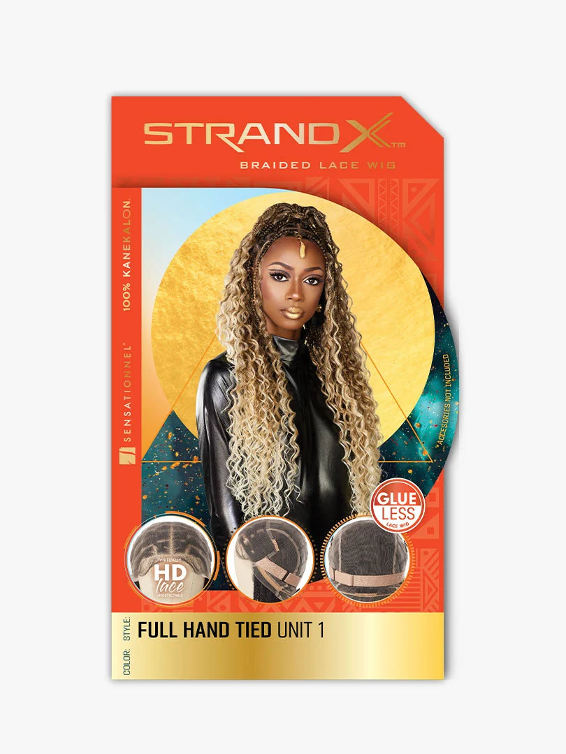 Sensationnel Strand X Glueless HD Full Lace Hand-Tied Braided Wig UNIT 1