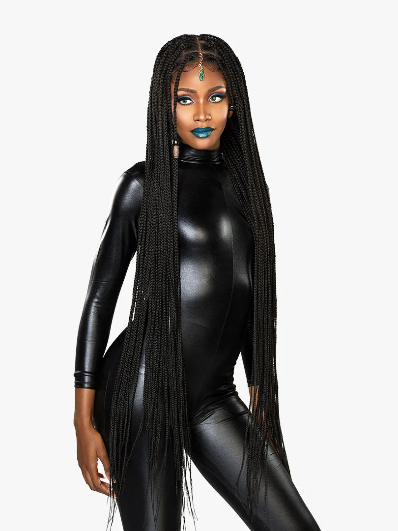 Sensationnel Strand X Glueless HD Full Lace Hand-Tied Braided Wig UNIT 2