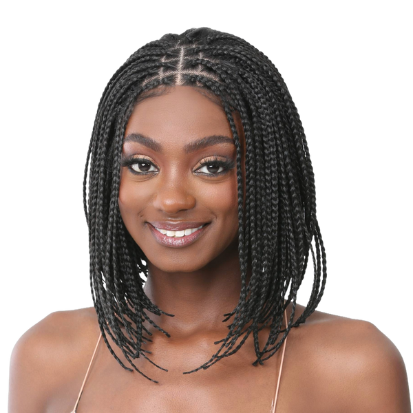 It's a Wig Illuze Glueless HD 4x4 Lace Frontal Wig QUEEN BOX BRAID