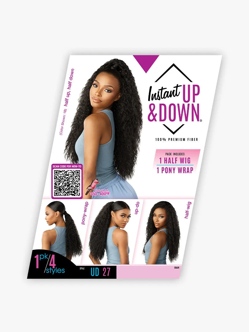Sensationnel Instant Up & Down Half Wig Ponytail Wrap UD 27