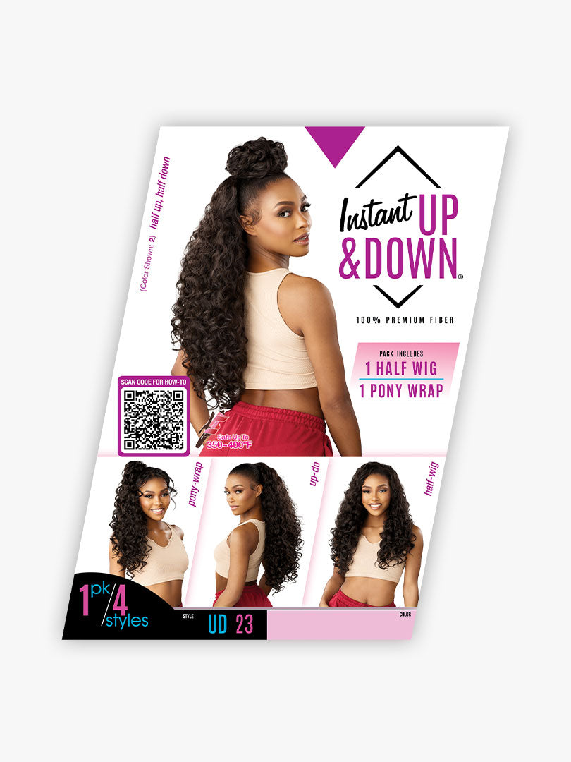 Sensationnel Instant Up & Down Half Wig Ponytail UD 23