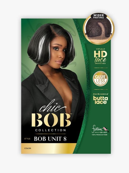 Sensationnel Chic Bob Glueless 5" Deep Part HD Lace Wig BOB UNIT 8