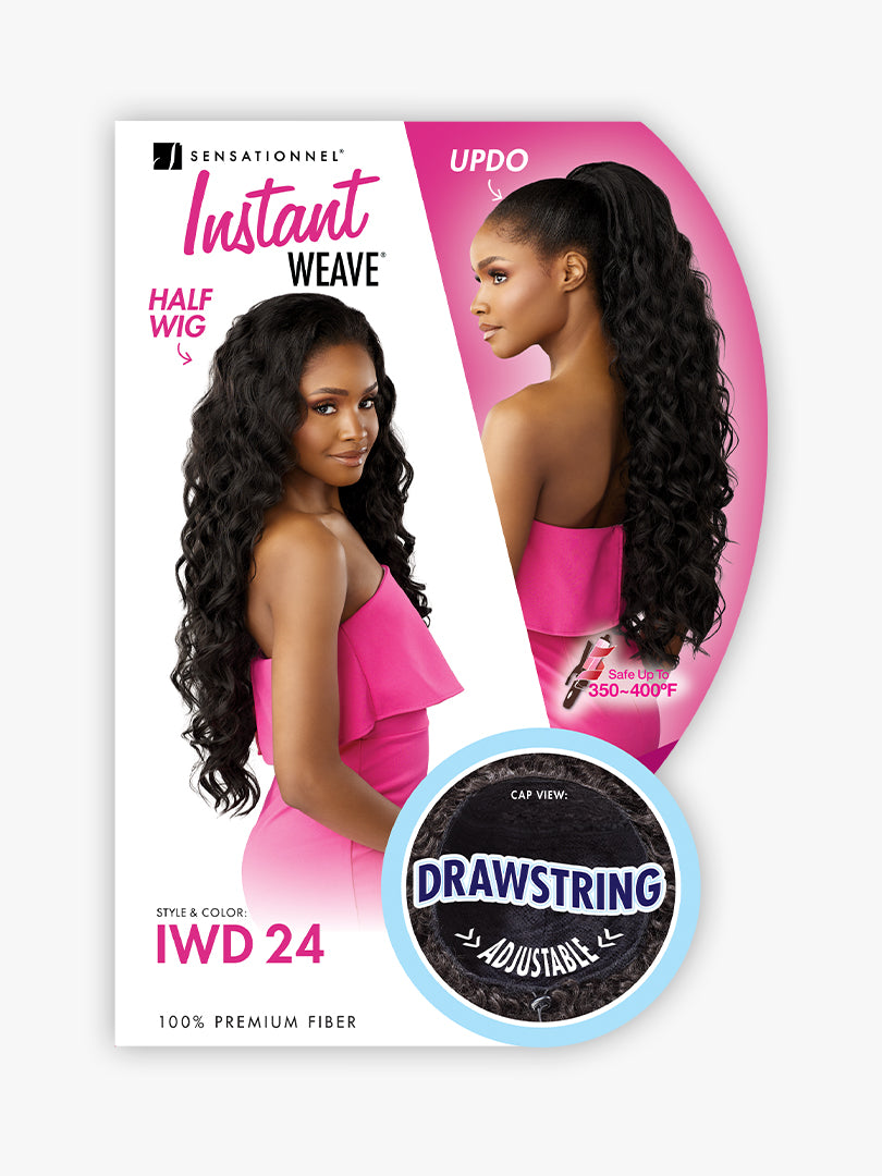 Sensationnel Instant Weave Drawstring Cap Half Wig IWD 24