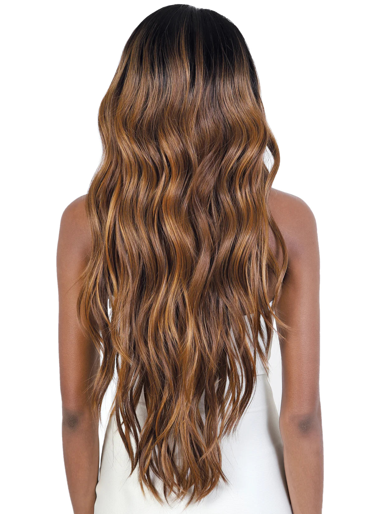 Motown Tress HD Invisible 13X7 Sheer Lace Wig Synthetic Hair L137.MOCHA 32"