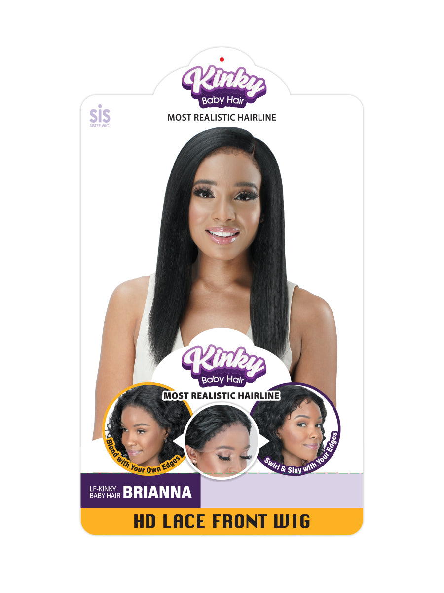 Zury Sis Kinky Baby Hair Synthetic HD Lace Front Wig BRIANNA