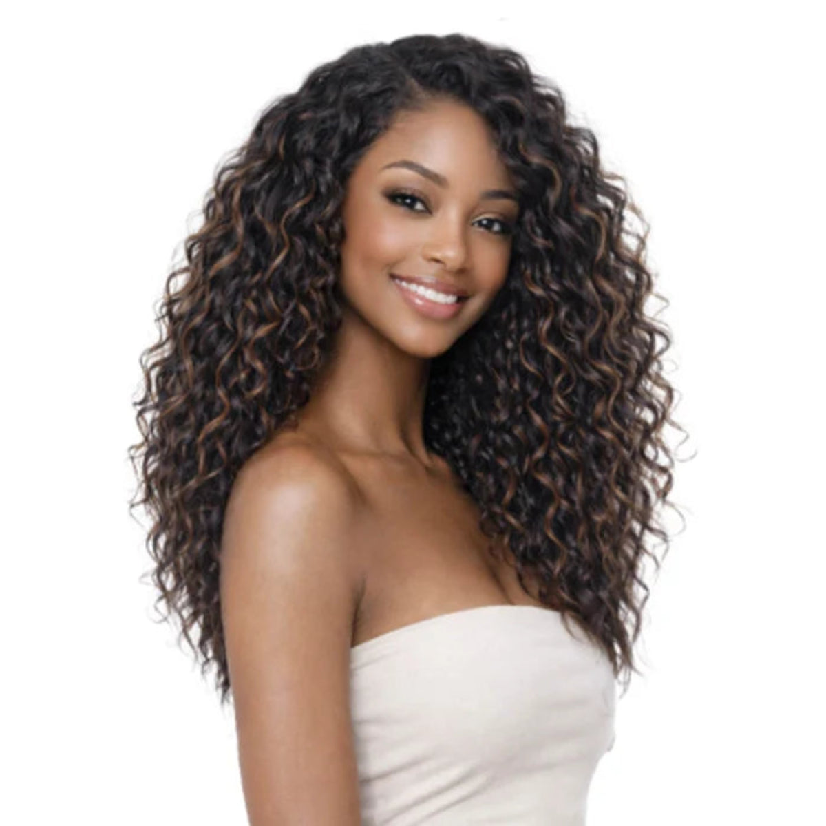 Bobbi Boss NU Lace Series Human Hair Blend Glueless 13X2" Deep 360 Lace Wig MBLF271 AURELIA