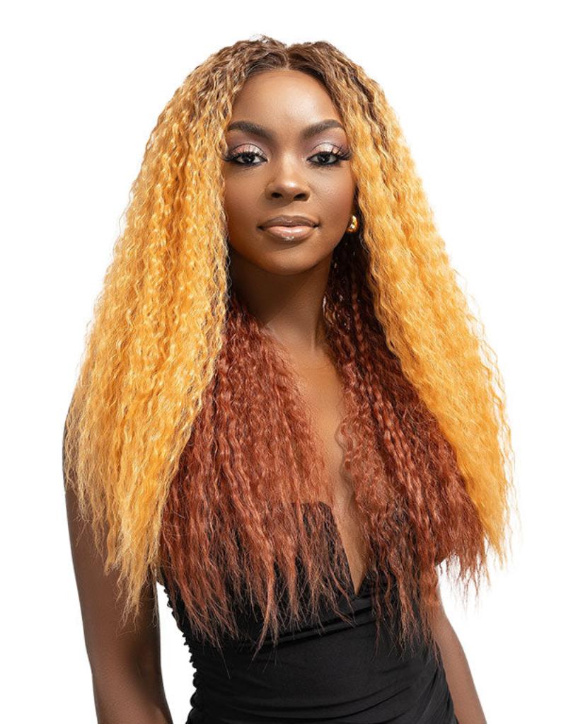 Janet Collection Melt Glueless 100% Human Hair Blend HD 360 Lace 13x6 Front Wig  MIRI