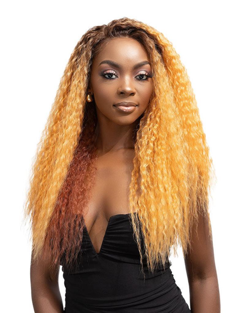 Janet Collection Melt Glueless 100% Human Hair Blend HD 360 Lace 13x6 Front Wig  MIRI