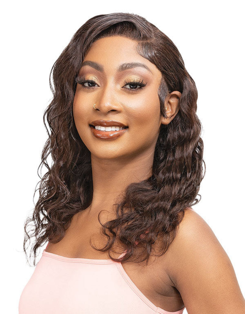 Janet Collection Natural Glueless 100% Virgin Remy Human Hair HD Lace 13x4 Front Wig HAYDEN