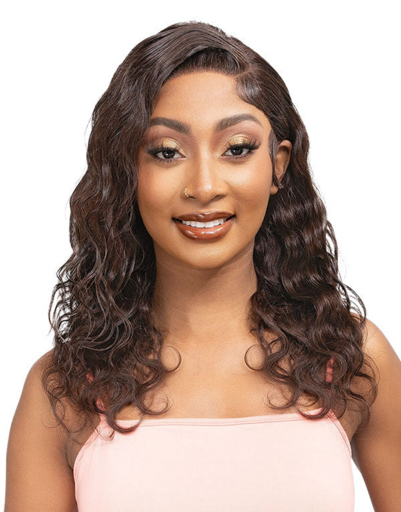 Janet Collection Natural Glueless 100% Virgin Remy Human Hair HD Lace 13x4 Front Wig HAYDEN