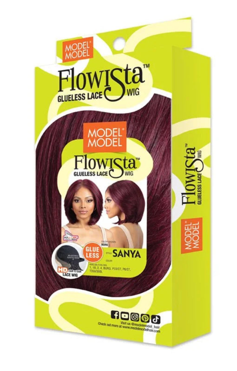 Model Model Flowista Glueless HD 5" Deep Lace Part Wig SANYA