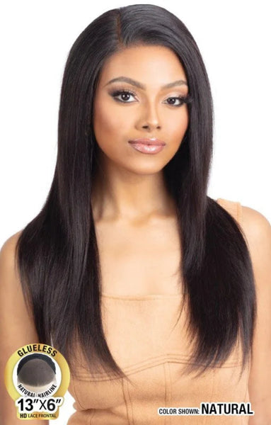 Model Model Glueless Dream Weaver 100% Human Hair HD 13x6 Lace Frontal Wig STRAIGHT 22"
