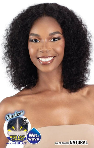 Model Model Dream Weaver 100% Human Hair Glueless HD 5" Deep Lace Part Wig WET & WAVY DEEP CURL