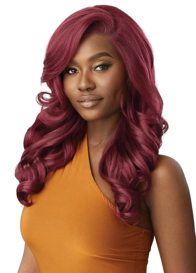 Outre 5x5 Lace Closure Wig Human Hair Blend Glueless HD Lace Front Wig DREAM CURLS 20