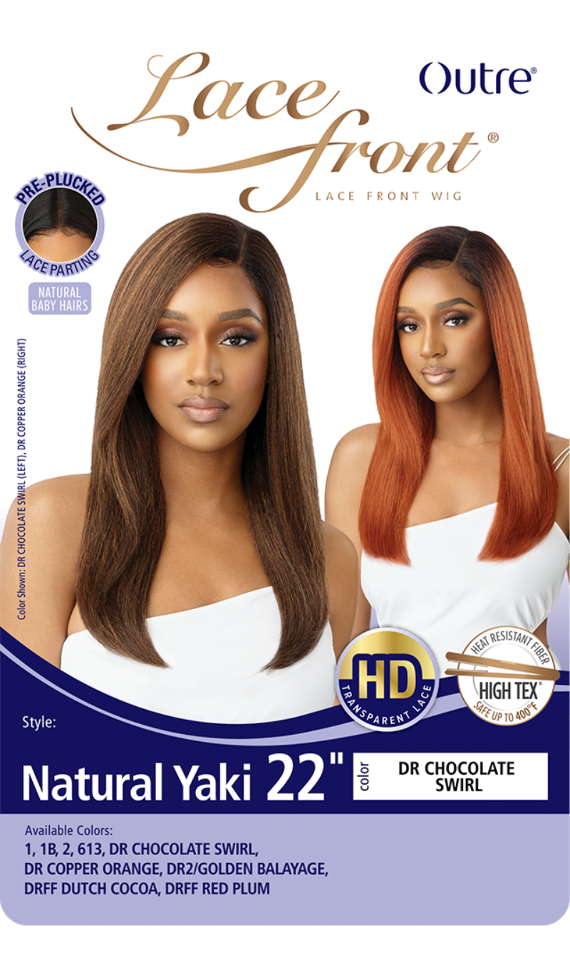 Outre Synthetic Hair HD Lace Front Wig NATURAL YAKI 22" (discount applied)