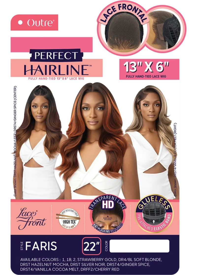 Outre Perfect Hairline Glueless Synthetic Hair 13X6 HD Lace Front Wig Faris
