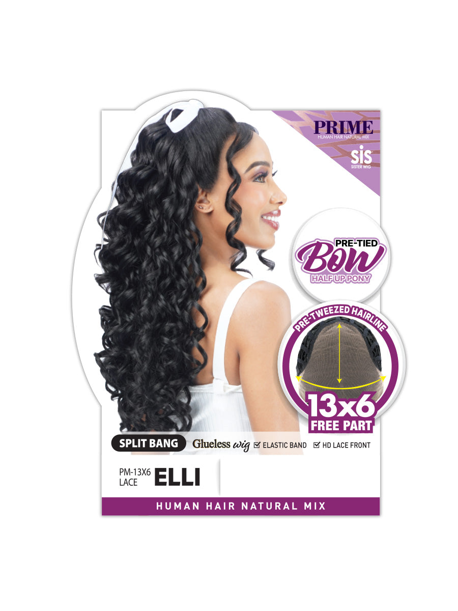 Zury Sis Human Hair Blend Glueless 13x6 HD Lace Front Wig ELLI