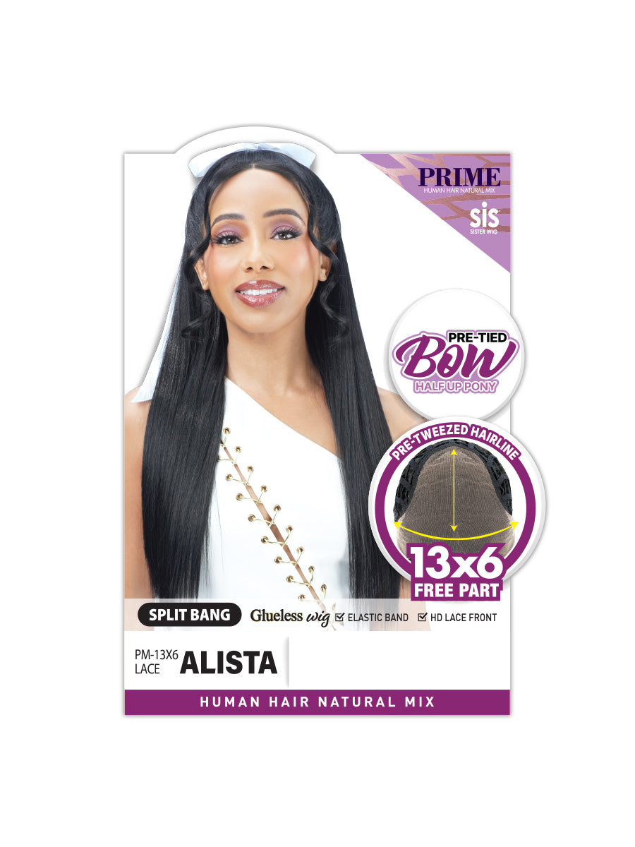 Zury Sis Human Hair Blend Glueless 13x6 HD Lace Front Wig ALISTA
