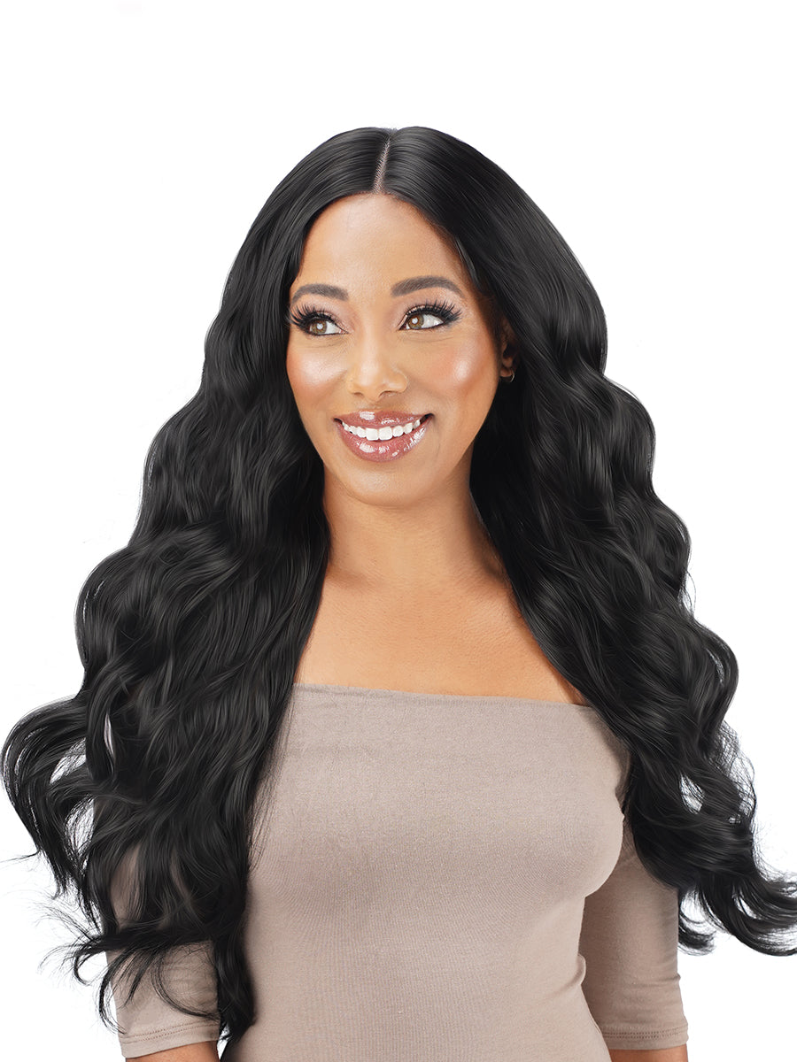Zury Sis Prime Glueless Human Hair Blend Free-Part HD Lace Front Wig ZIHA