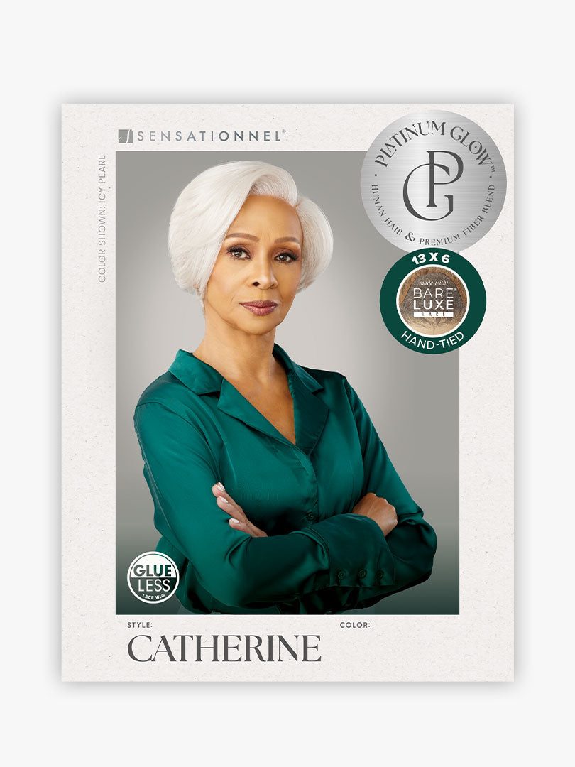 Sensationnel Bare Lace Platinum Glow Glueless 13x6 Lace Frontal Wig CATHERINE