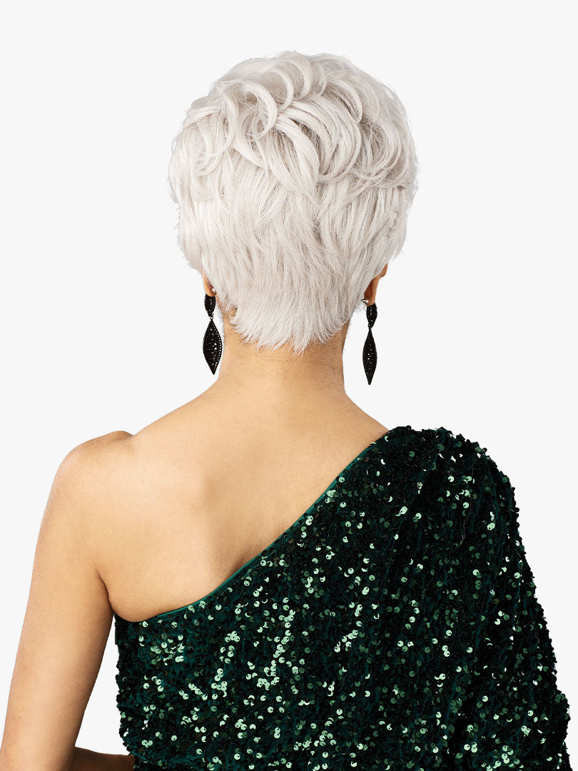 Sensationnel Bare Lace Platinum Glow Glueless Human Hair Blend 13x6 Hand-Made Lace Front Wig DELPHINE