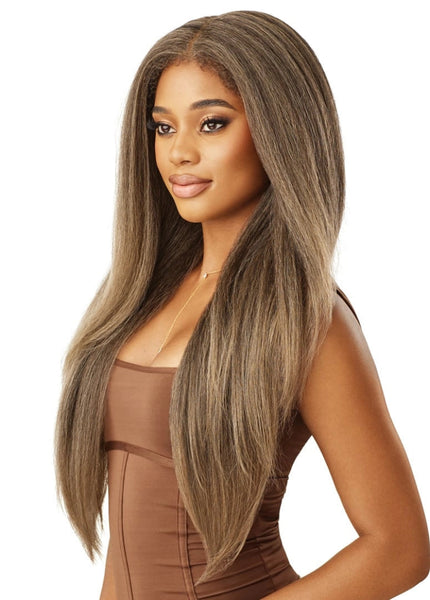 Outre Melted Hairline Kinky Soft Edges Synthetic Glueless HD Lace Front Wig KINKYSOFT 1