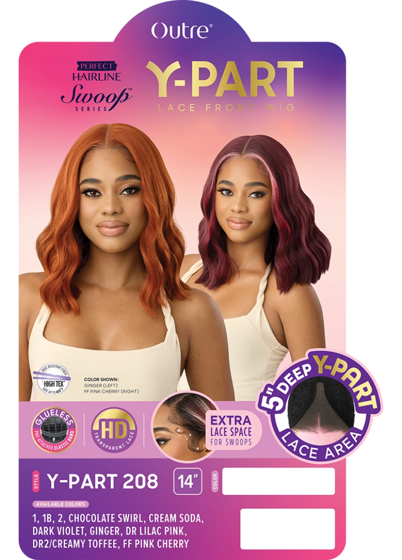 Outre Perfect Hairline Glueless 5" Deep HD Lace Front Wig Y-PART 208