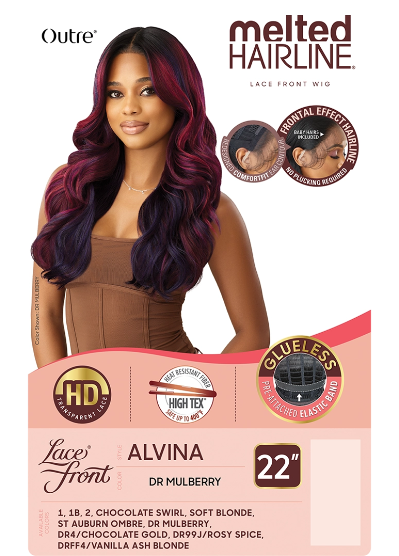 Outre Melted Hairline Glueless HD Lace Front Wig ALVINA