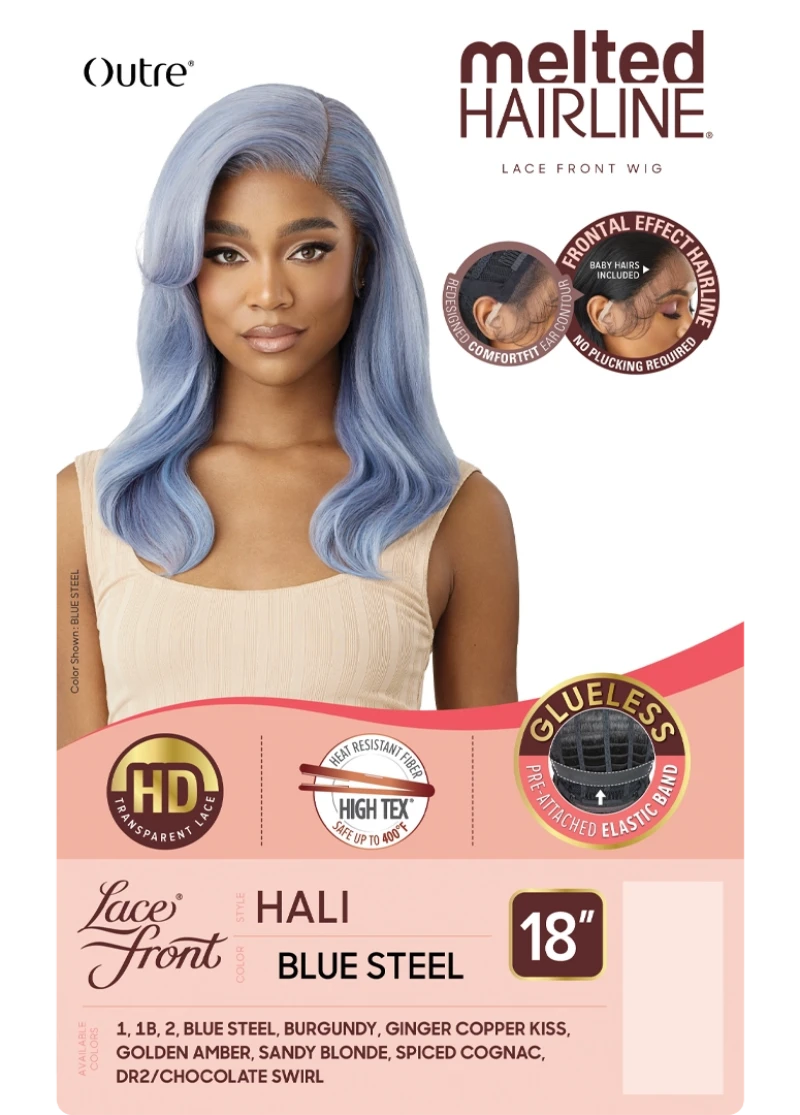 Outre Melted Hairline Glueless HD Lace Front Wig HALI