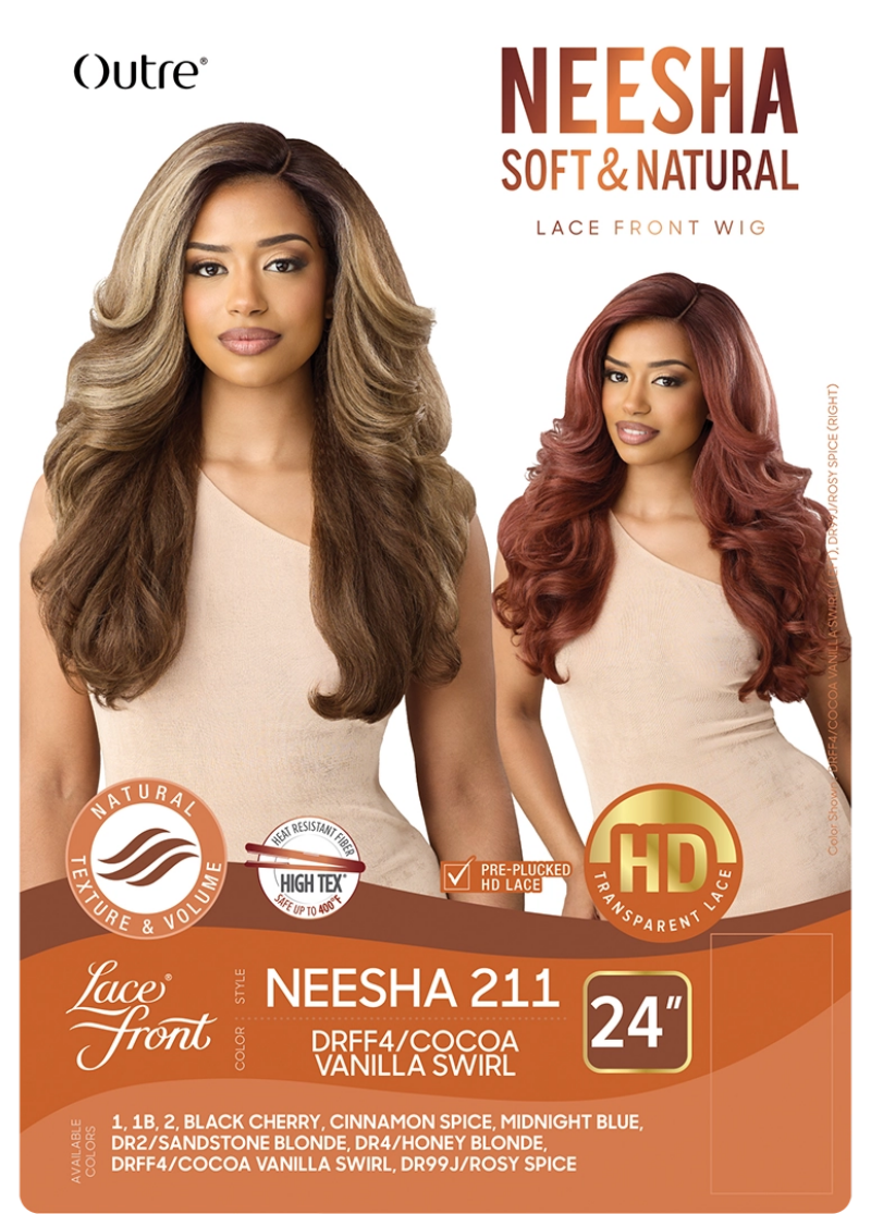 Outre Neesha Soft & Natural Glueless HD Lace Front Wig NEESHA 211