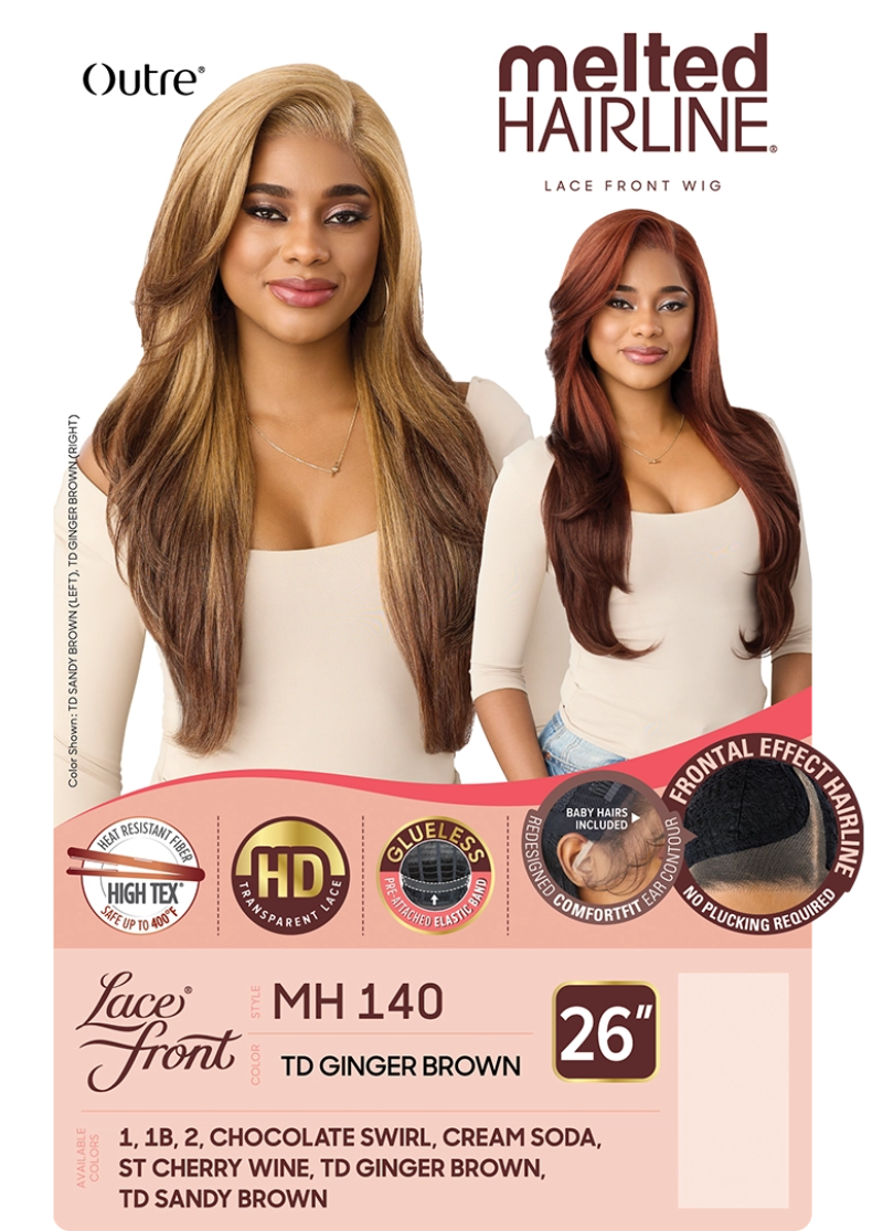 Outre Melted Hairline Glueless HD Deep Lace Part Wig MH 140